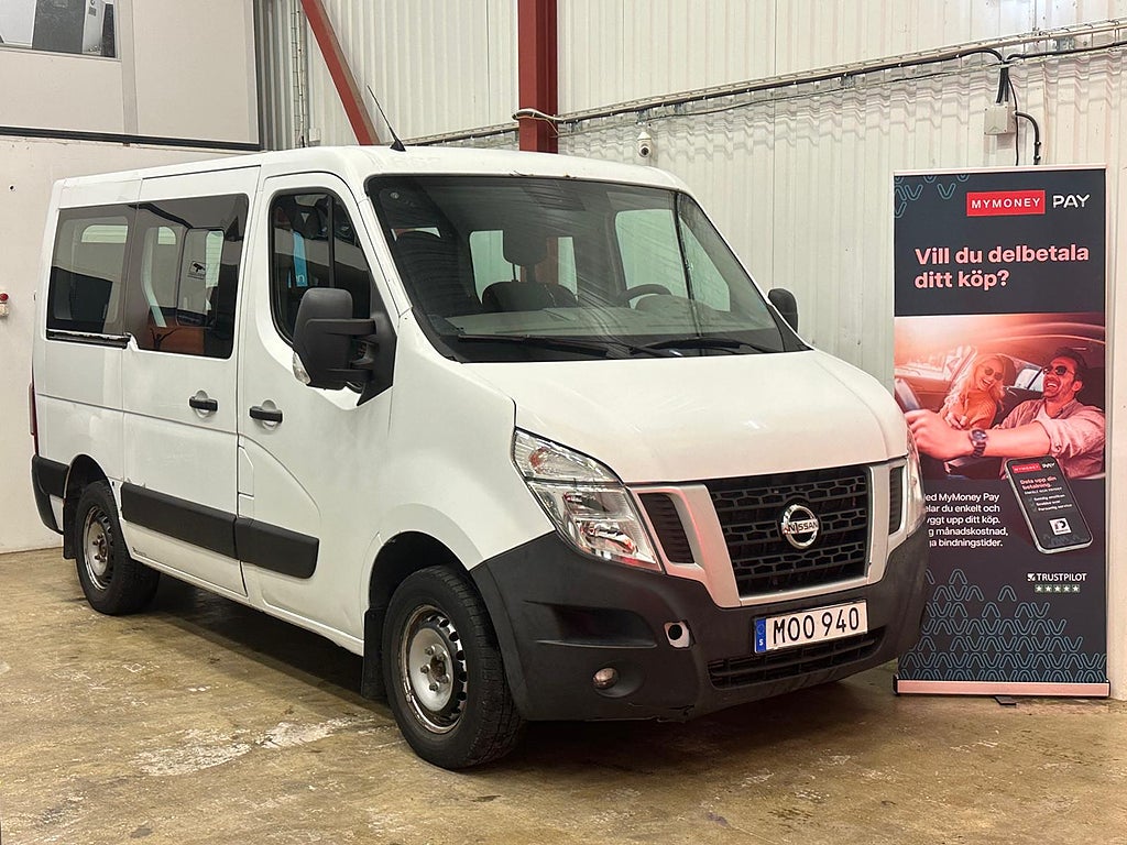 Nissan NV400 Minibuss 2.3 dCi Euro6 9sitsig Låg skatt 1ägare