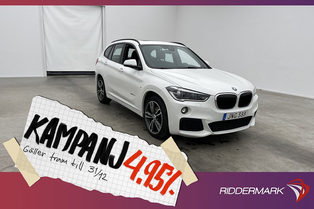 BMW X1 xDrive20d 190hk M Sport Pano Kamera Drag 4,95% Ränta