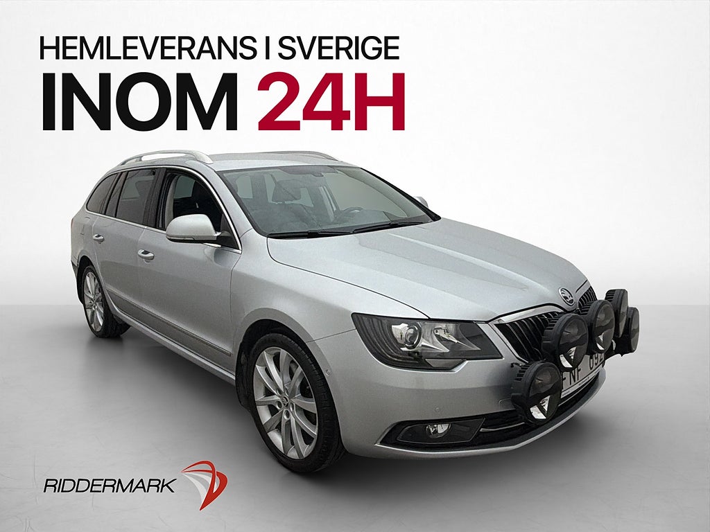 Skoda Superb 2.0 TDI 4x4 Elegance Läder Värmare Navi Drag
