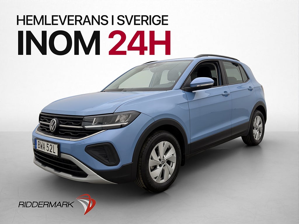 Volkswagen T-CROSS 1.0 TSI Life P-Sens CarPlay Nyservad MOMS