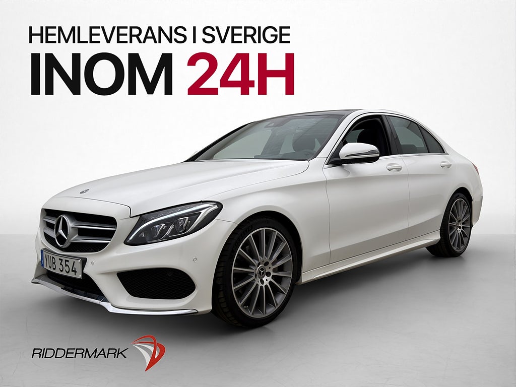 Mercedes-Benz C 220 d 170hk AMG Line Pano Kamera Värmare