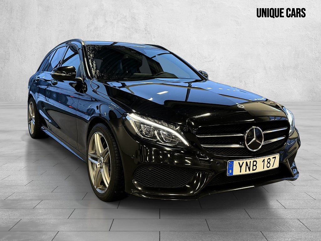 Mercedes-Benz C 220T 9G AMG Night | Värmare | Distronic ILS | Keyless
