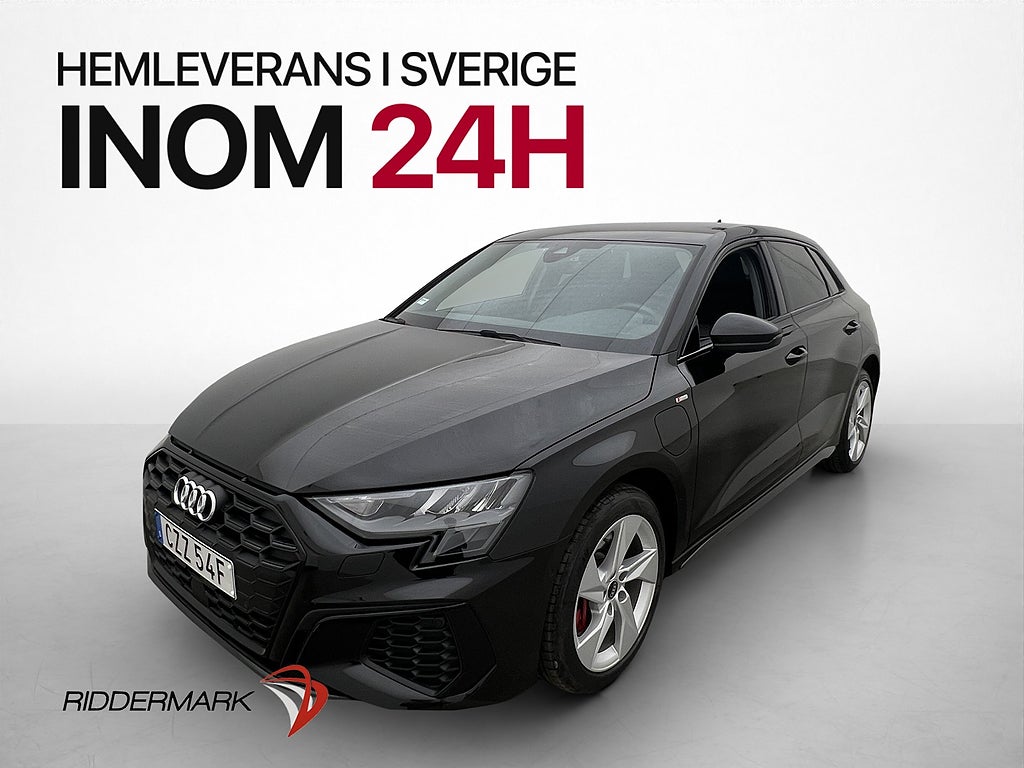 Audi A3 45 TFSI e 245hk S-Line Svart Optik Cockpit  MOMS