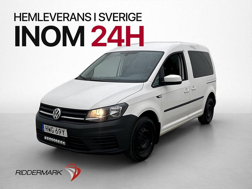 Volkswagen Caddy Life 2.0TDI Värmare PDC Farthållare Moms