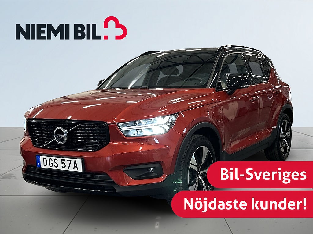 Volvo XC40 Recharge T5 R-Design S&V-hjul/360/Elstolar/Drag/Carplay