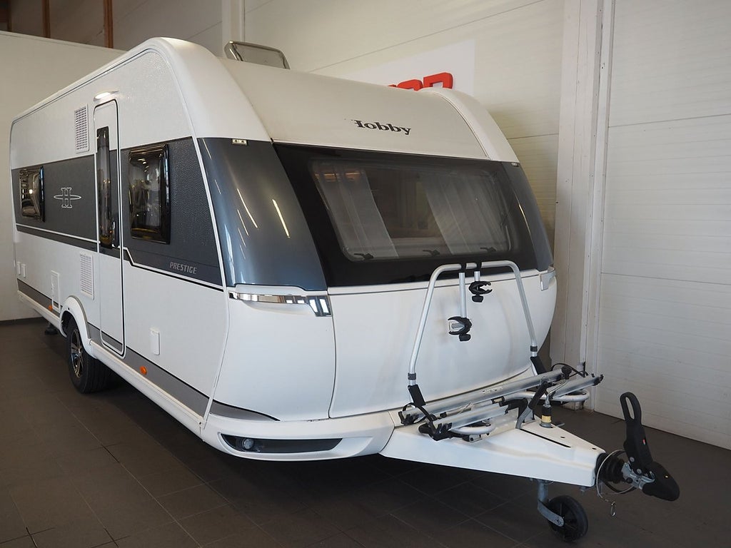 Hobby 560 LU Prestige Cykelställ Ugn Långbäddar 2020