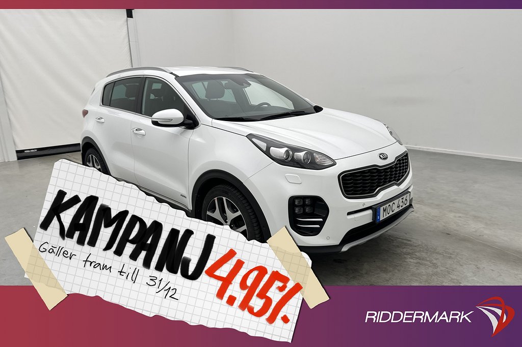 Kia Sportage AWD 177hk GT-Line JBL Värm Kamera 4,95% Ränta