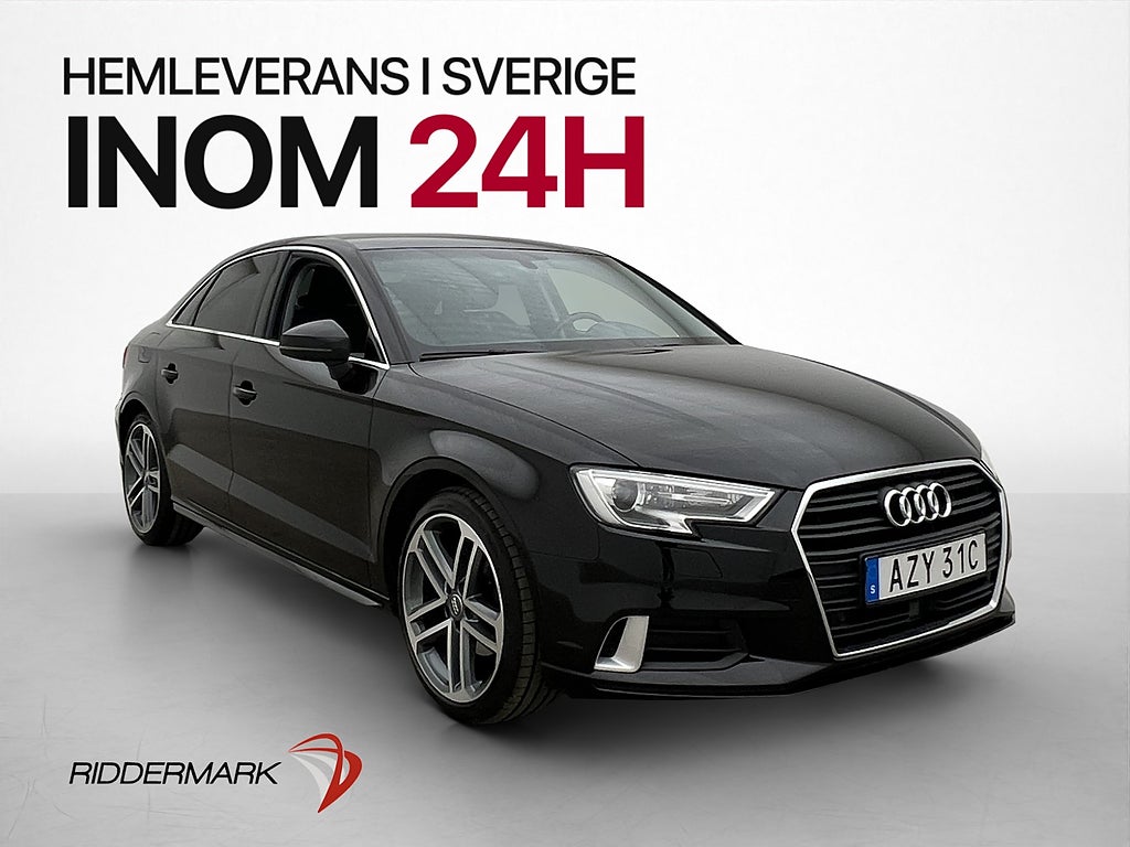 Audi A3 35 TFSI Sport Värmare Kamera Keyless Adaptiv-farthål