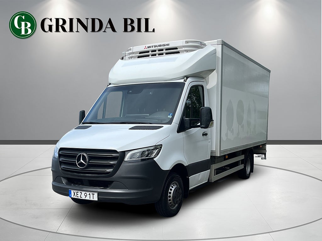 Mercedes-Benz Sprinter 516 CDI  En ägare dubbelmontage Kylbil BG-lyft Sidodörr