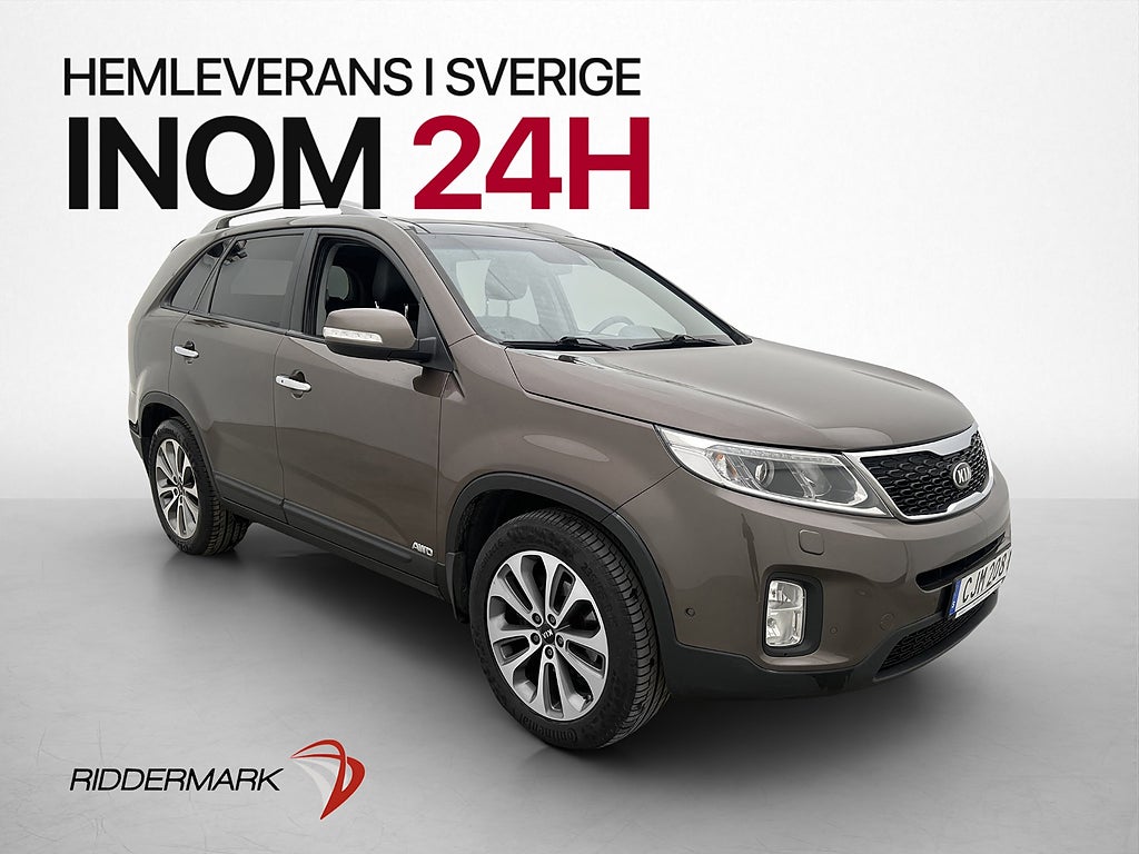 Kia Sorento 2.2 CRDi 4WD 7-Sits Pano Läder Kamera Navi Drag