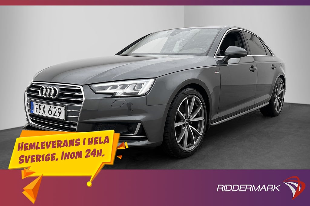 Audi A4 2.0 TFSI MHEV S-Line Värmare Drag P-Sensorer