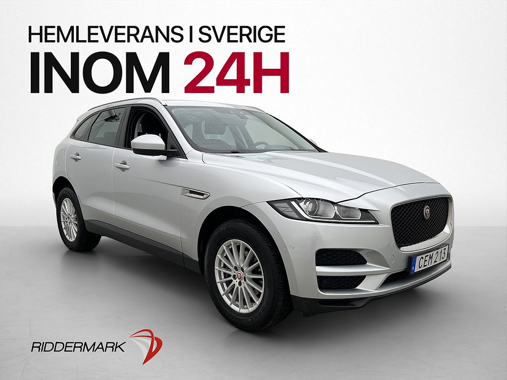 Jaguar F-Pace 20d 180hk AWD B-Kamera M-Värmare Navi Meridian
