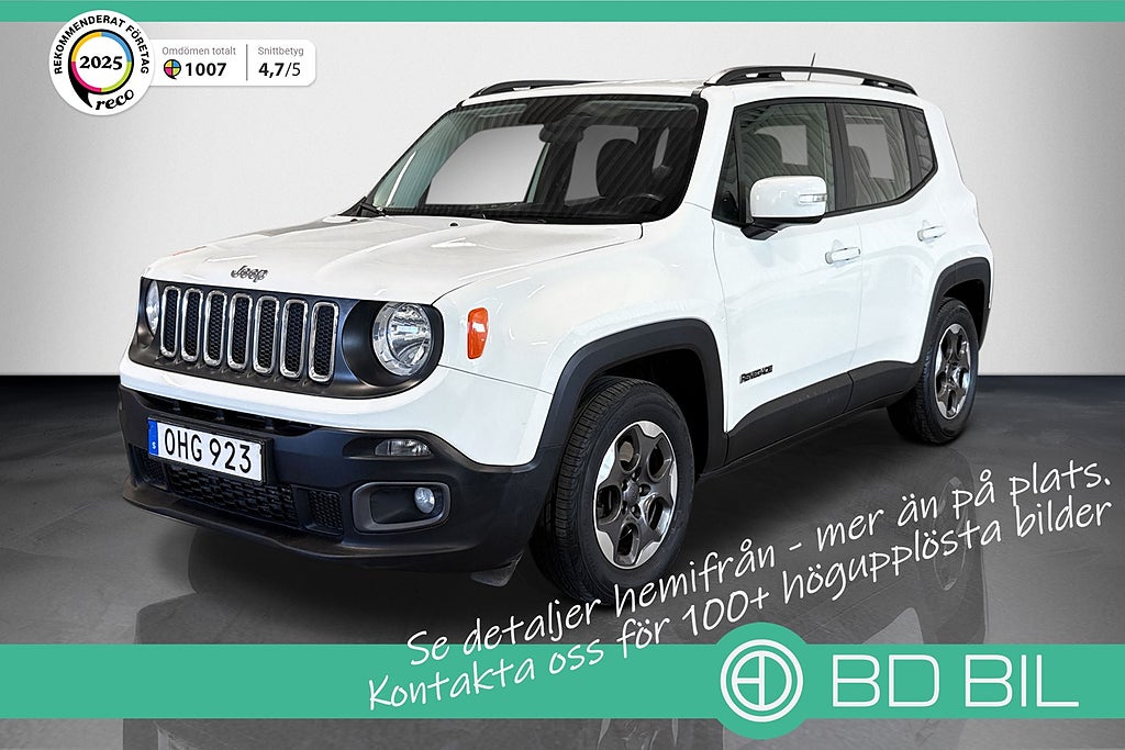 Jeep Renegade 1.4 DCT 140HK LONGITUDE VÄRMARE KAMREM BYTT