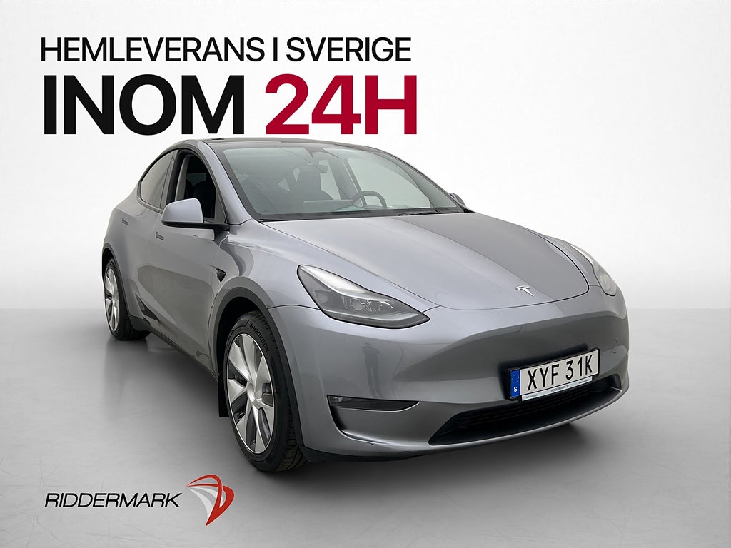 Tesla Model Y Long Range AWD Pano Värmepump Kamera Drag Moms
