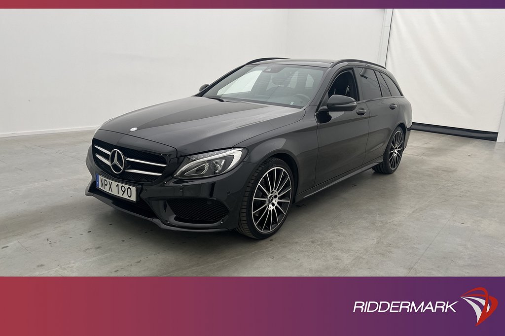 Mercedes-Benz C 220 T d 170hk AMG Pano Skinn Sensorer Drag