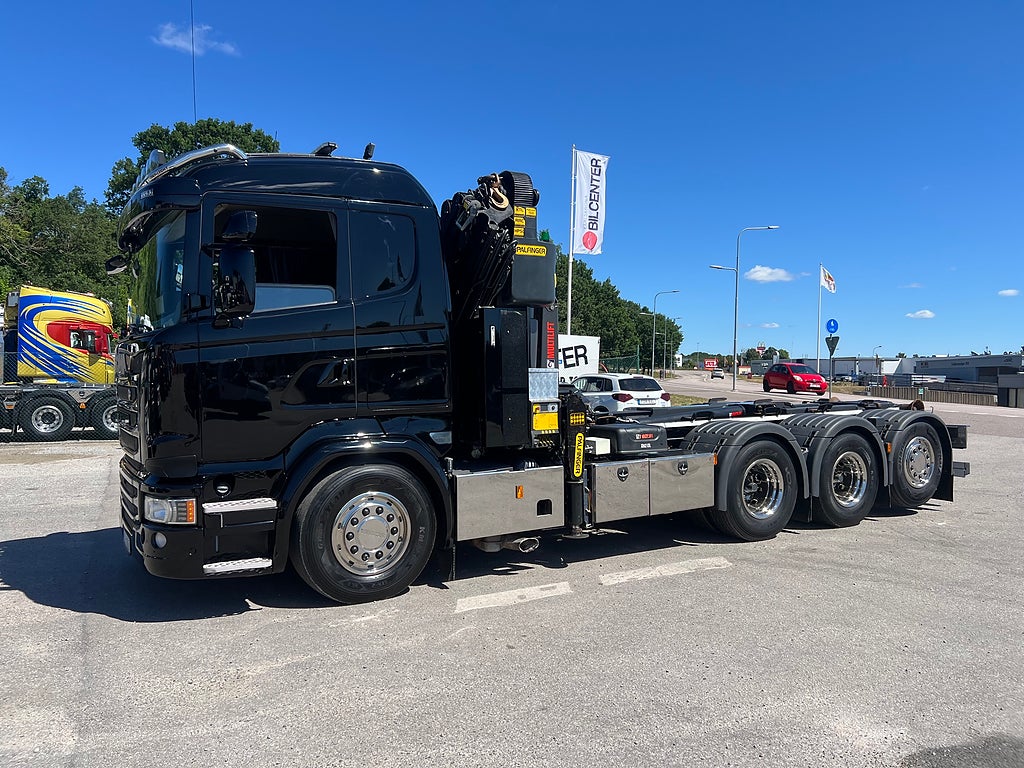 Scania R490 8x4*4 Tridem Kranväxlare, Palfinger 27002 Kran