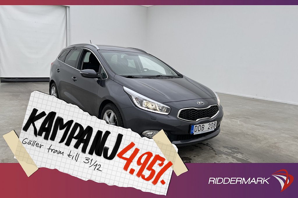 Kia Cee´d SW 1.6 GDI 135hk Comfort En-Bruk Sensor 4,95% Ränta