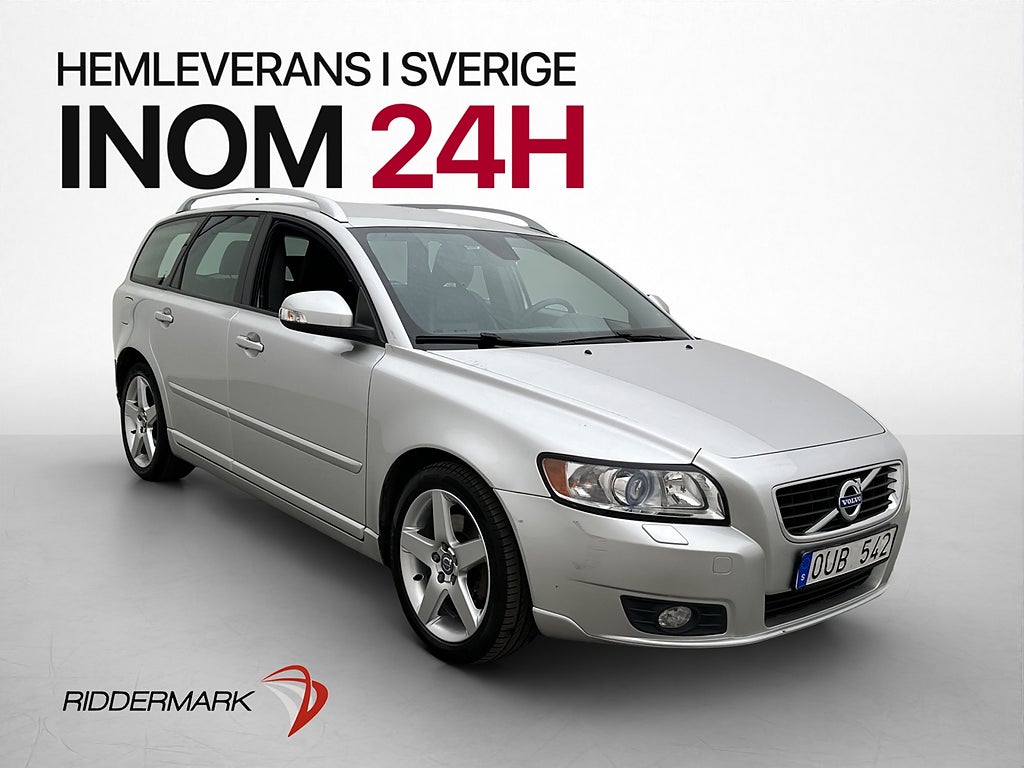 Volvo V50 D3 Momentum Läder Värm P-Sensorer Drag Välservad