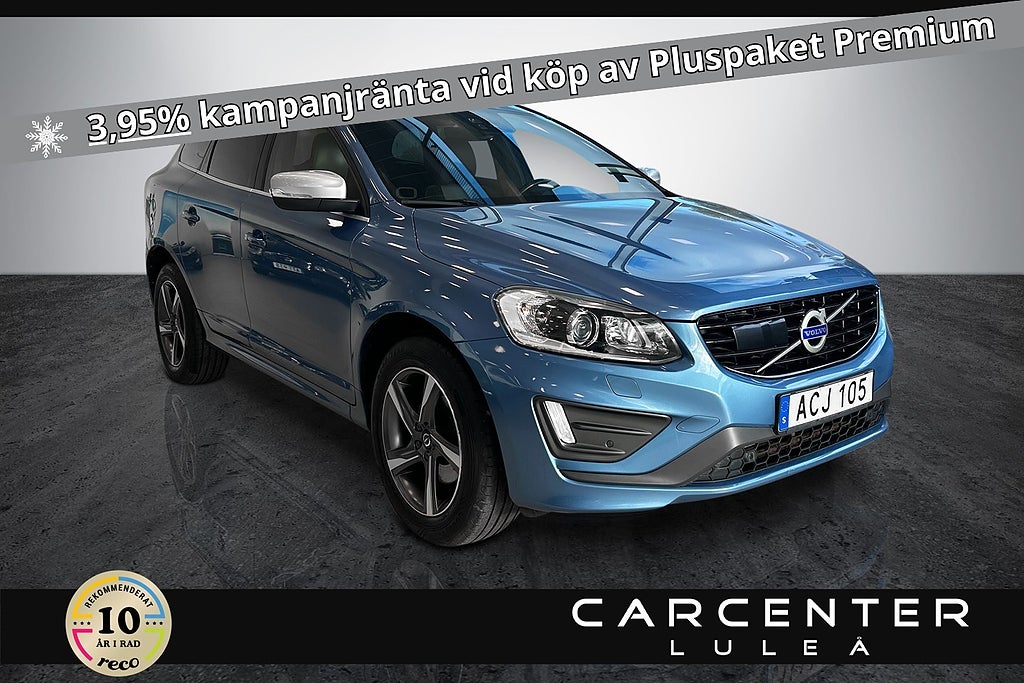 Volvo XC60 D4 AWD Aut R-Design Kamera/Gps/Dvärm/RESERVERAD