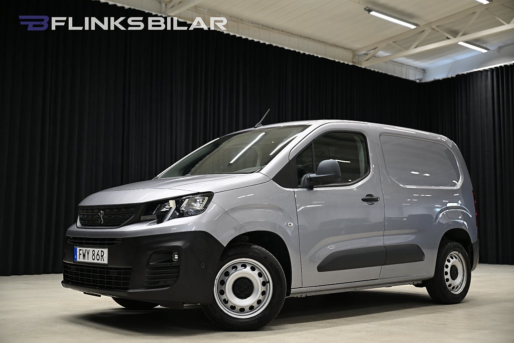 Peugeot Partner 1.5 BlueHDi 100HK Drag|FjärrstyrdVärmare|PDC|Leasbar