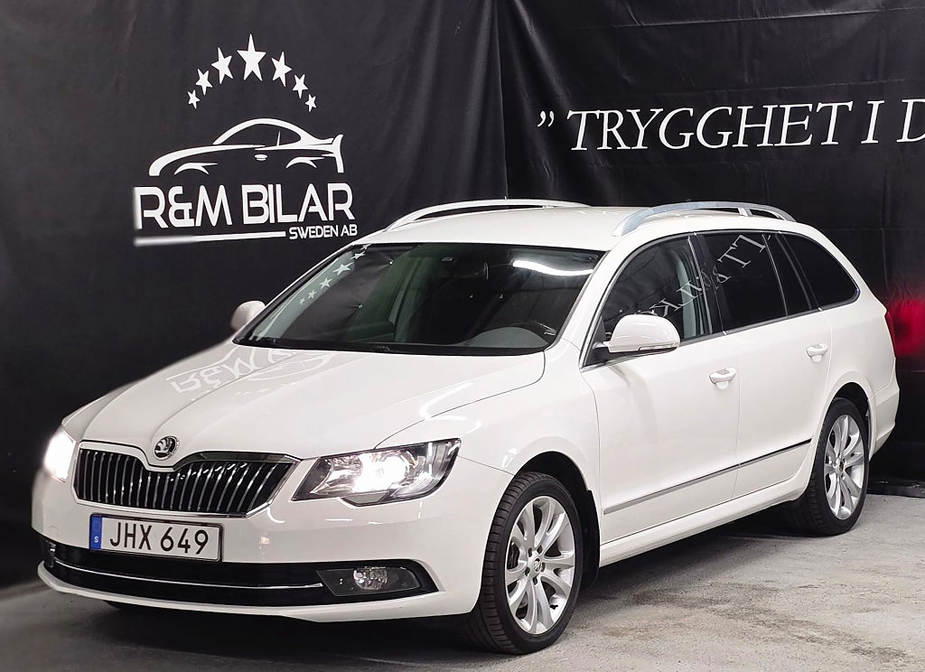 Skoda Superb 4WD, Få-ägare, Drag, P-sens, Värmare, Ny Serv/Bes!!!
