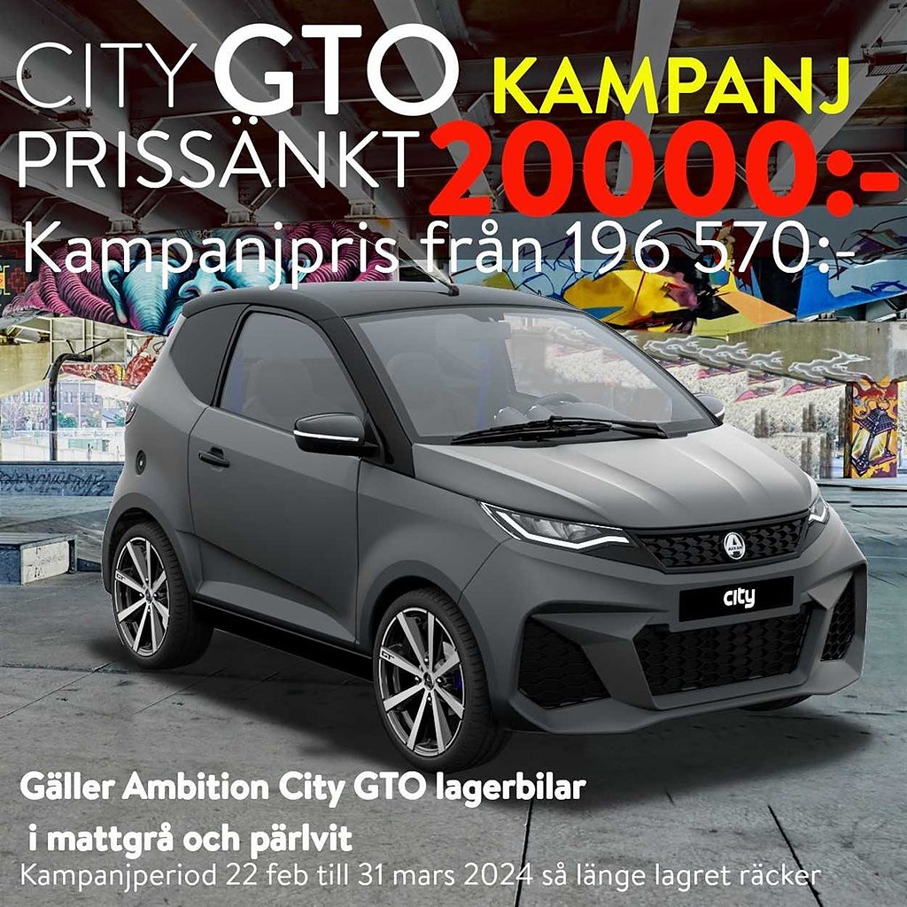 Aixam CITY GTO 2 År Garanti