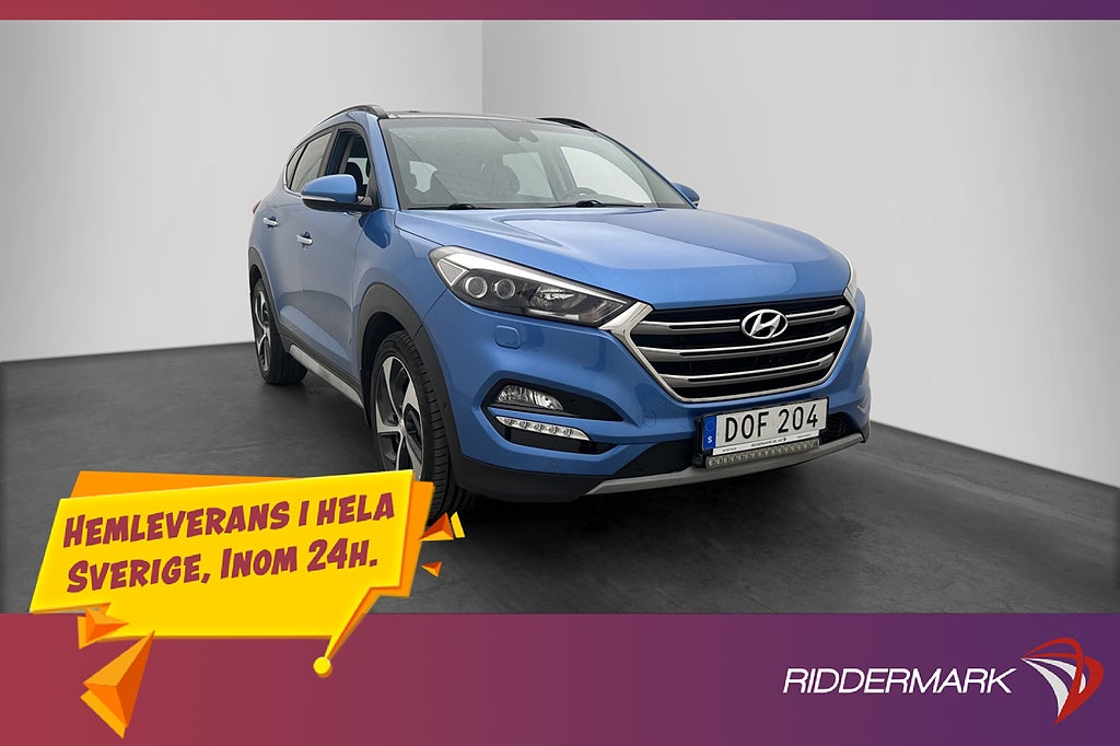 Hyundai Tucson 2.0 CRDi 4WD Premium Pano Kamera Skinn Navi