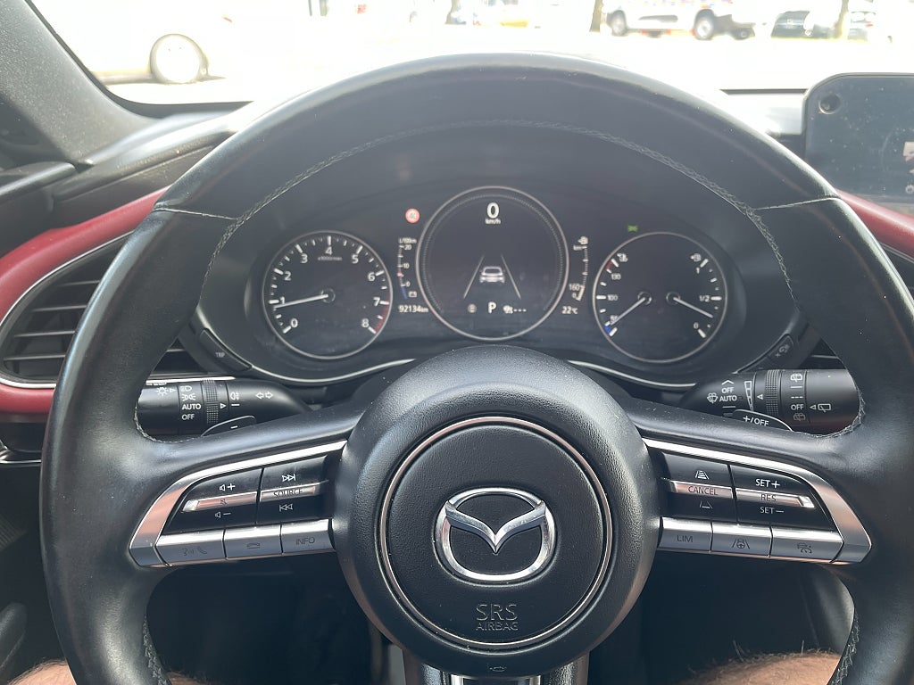 Mazda 3 Cosmo vinröd skinnklädsel 2.0 SKYACTIV-X AWD 180 hk