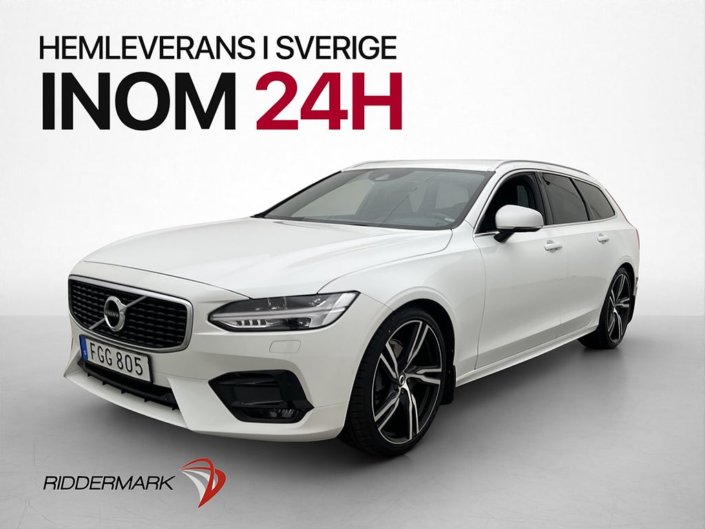 Volvo V90 D4 AWD R-Design VOC Värm H/K Kamera Drag CarPlay