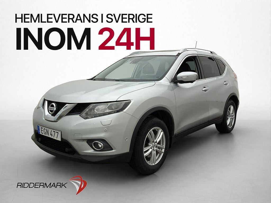 Nissan X-Trail 1.6 dCi Tekna Pano 7 sits 360° Drag Skinn Nav