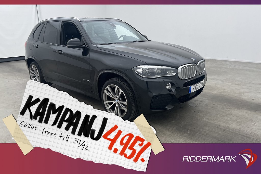 BMW X5 xDrive40e 313hk M Sport Pano H/K 4,95% Ränta