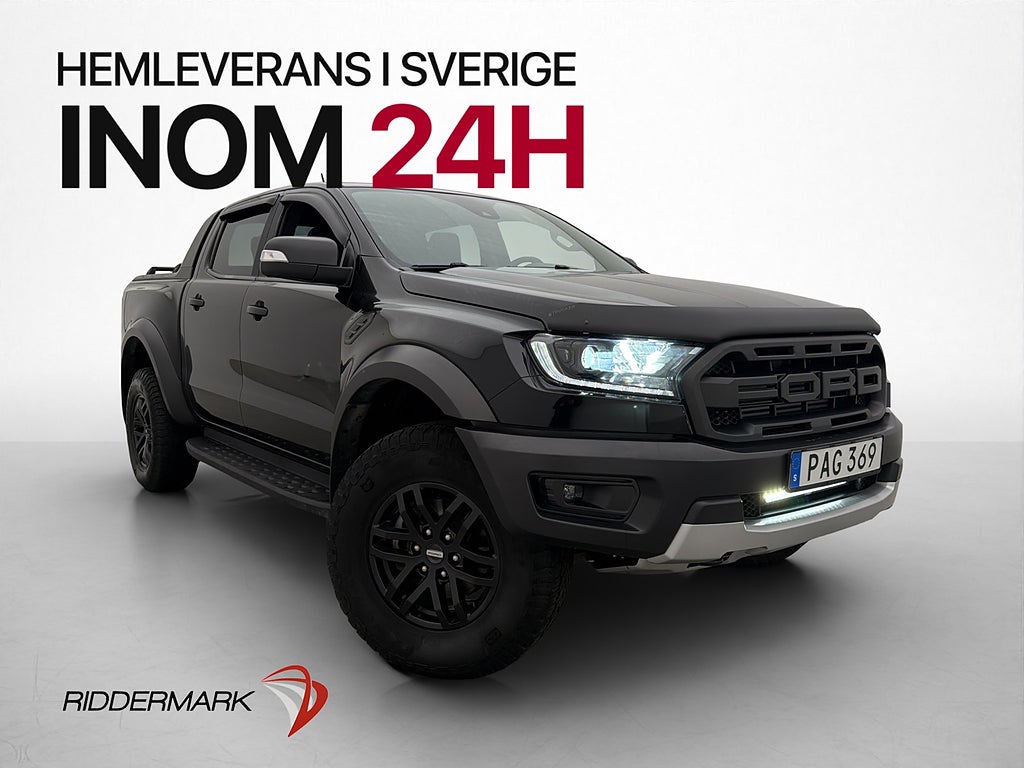 Ford ranger Raptor 213hk 4x4 Värm Drag B-Kamera Moms 1-ÄGARE