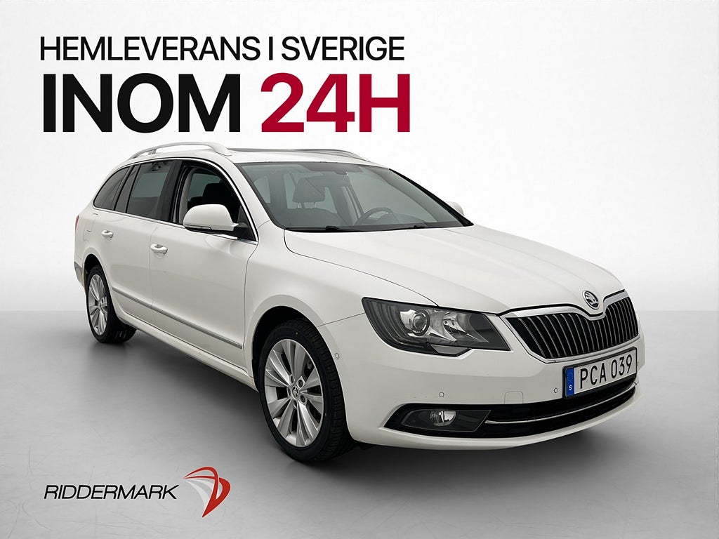 Skoda Superb 2.0 TDI 170hk Elegance Pano Värmare Navi