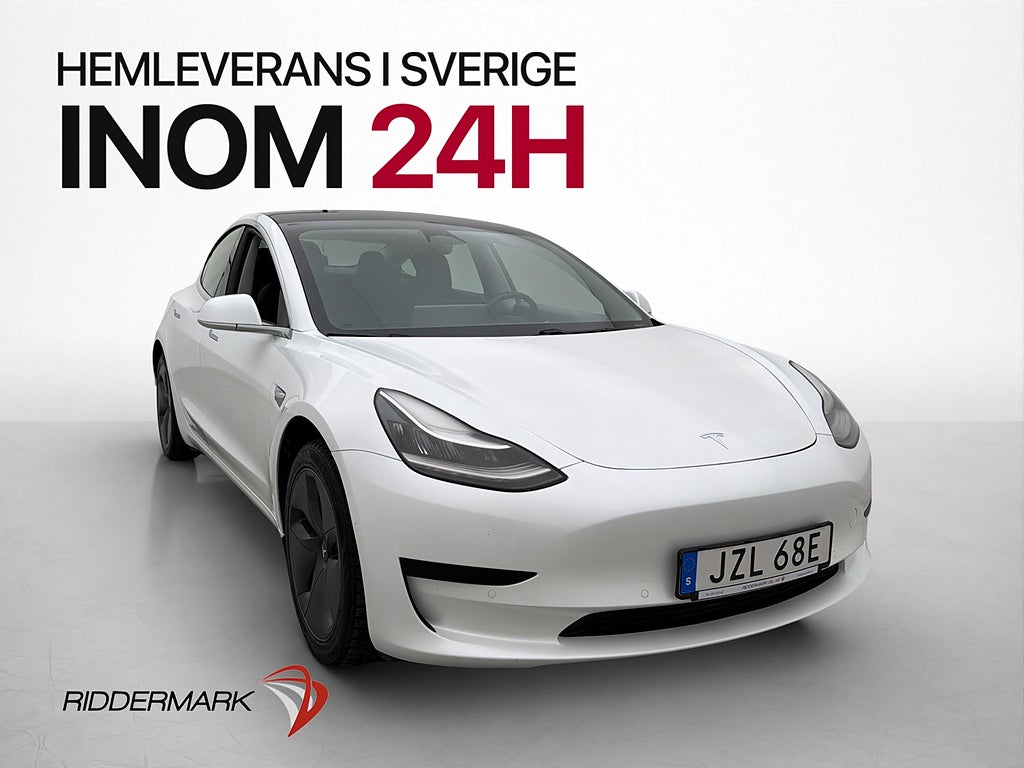 Tesla Model 3 Standard Range Plus Panorama Svensksåld