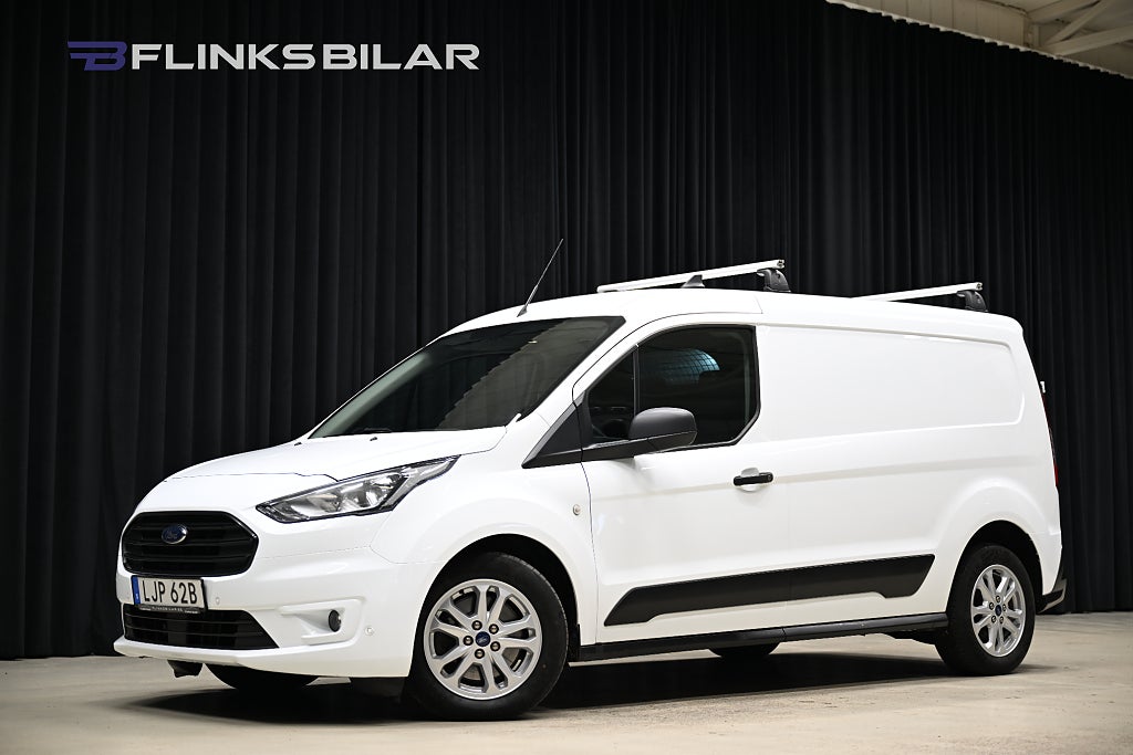 Ford Transit Connect 100HK L2 Automat|Inredd|Drag|Värmare|Takräcken