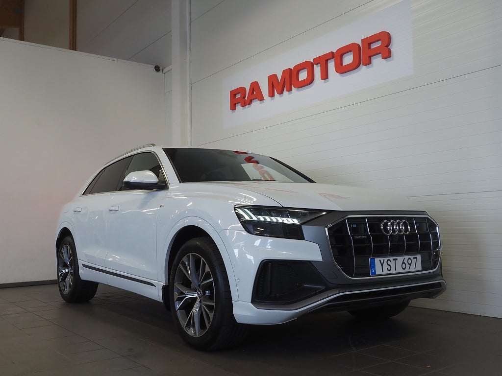 Audi Q8 50 TDI 286hk Q S-Line |B&O|Drag|360°|D-värm|Matrix| 2019