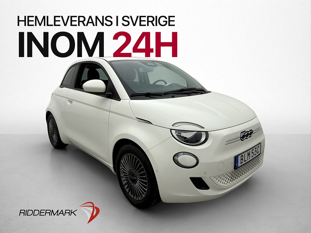 Fiat 500 e 42 kWh 118hk Kamera Navigation CarPlay