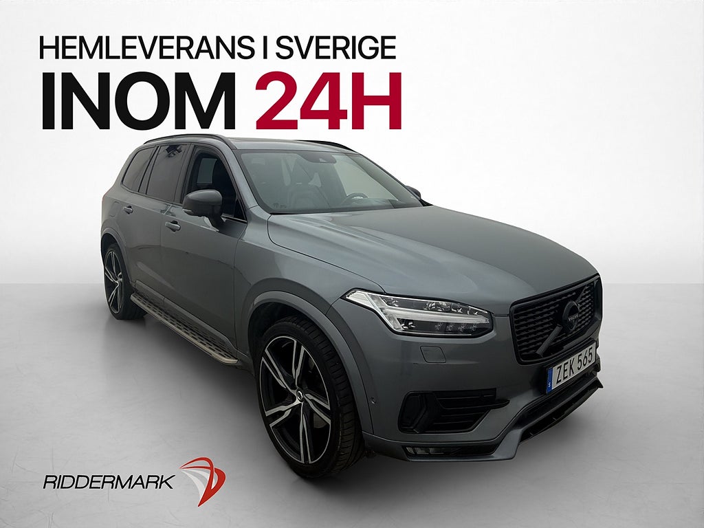 Volvo XC90 R-Design 7 Sits Pano Drag Luft B&W 360° HUD Läder