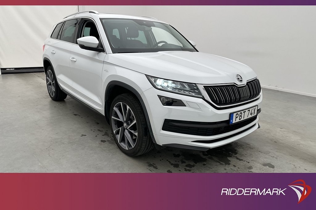 Skoda Kodiaq 2.0 TDI 4x4 200hk L&K 7-Sits Värm Pano Canton