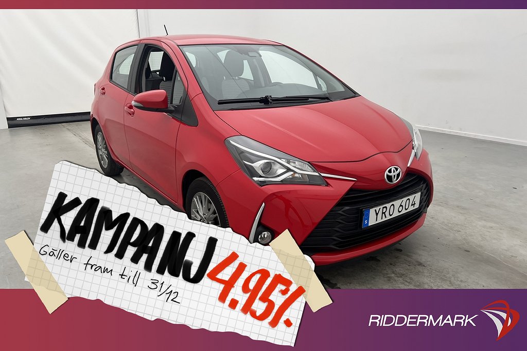 Toyota Yaris 1.5 VVT-iE 111hk B-Kamera 2-Bru 4,95% Ränta