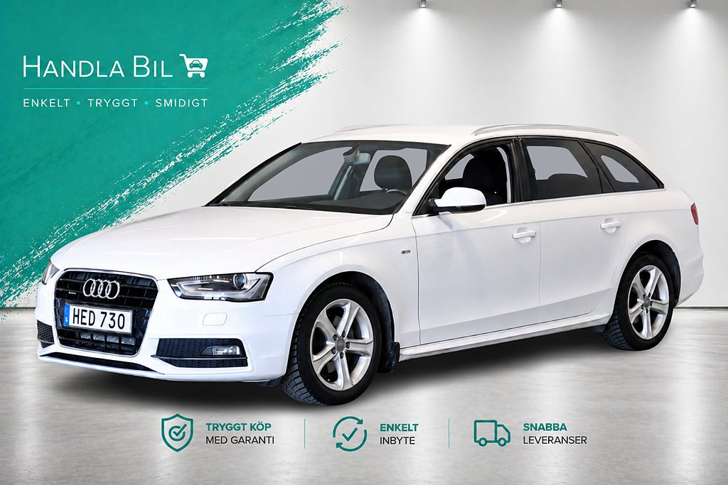 Audi A4 Avant 2.0 TDI Quattro S Line D-Värm M-Värm Drag SoV