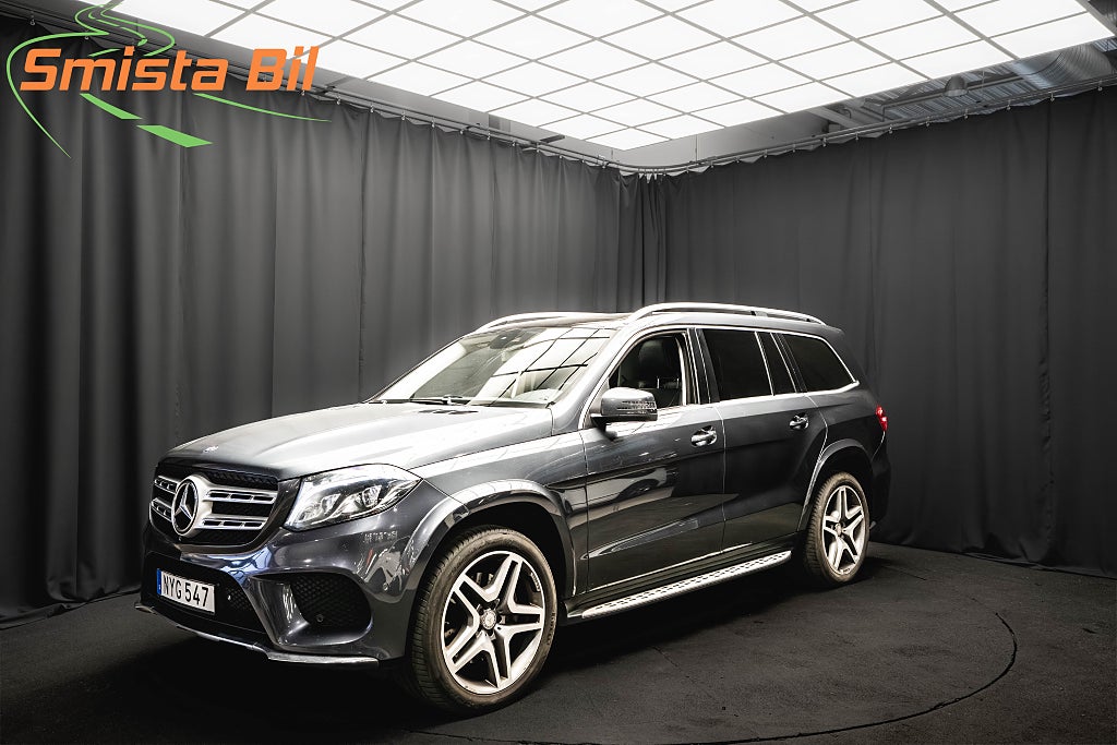 Mercedes-Benz GLS 350 d 4M AMG 7-sits PANO LUFT D-VÄRM DRAG H/K ELSTOLAR