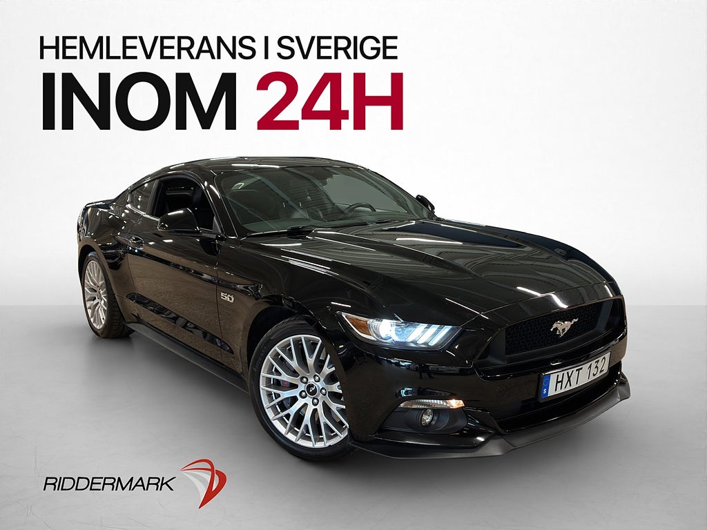 Ford Mustang 5.0 GT V8 421hk Sv.Såld Skinn Ventilerade-Säten