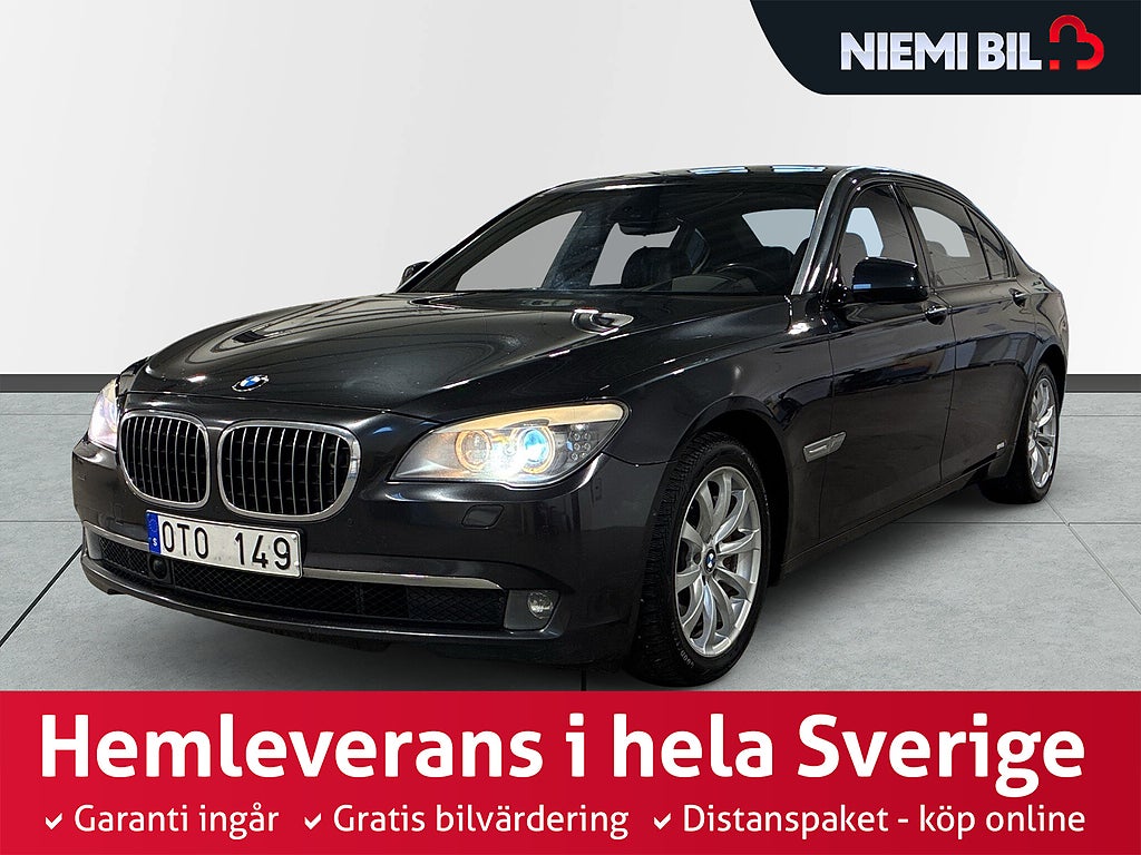 BMW 750 Li 408hk Aut GPS Kamera Pano Massage Skinn HuD Elstol Skärmar