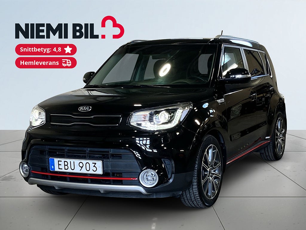 Kia Soul 1.6 GDI Drag Kamera Pano Halvskinn Psens S&V 1 ägare