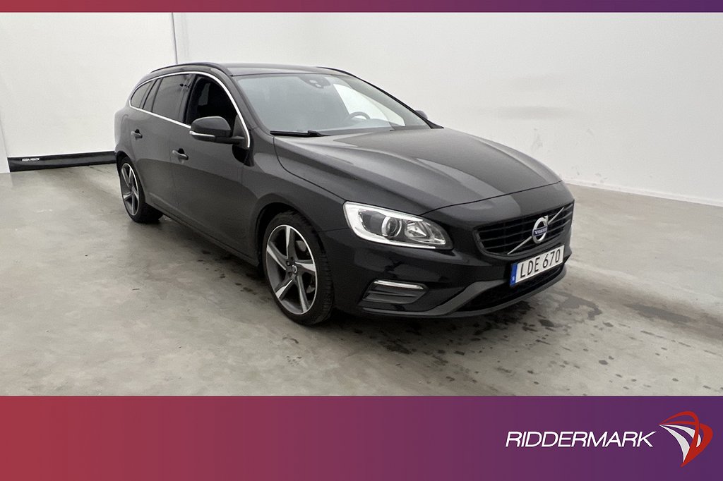 Volvo V60 T4 190hk R-Design VOC Värm Navi Drag Välservad