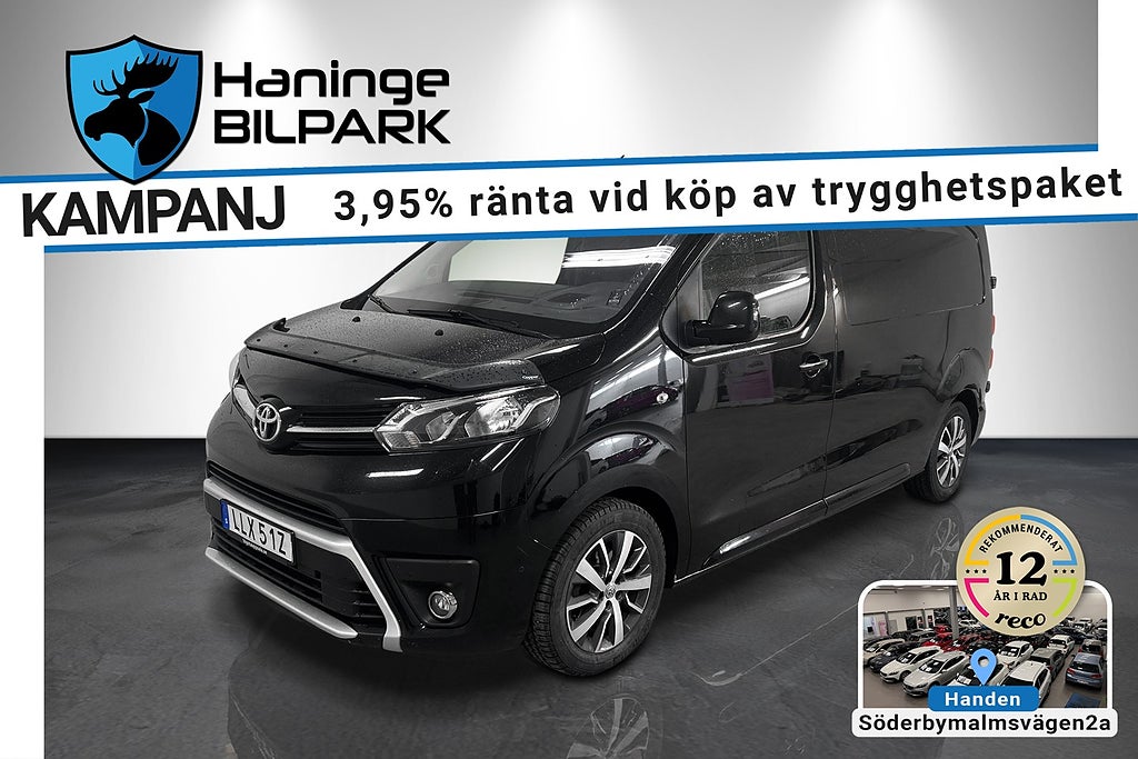 Toyota ProAce 1.5 D-4D/SUPERDEAL 3,95 %/HEADS-UP/VÄRMARE/B-KAM/DRAG