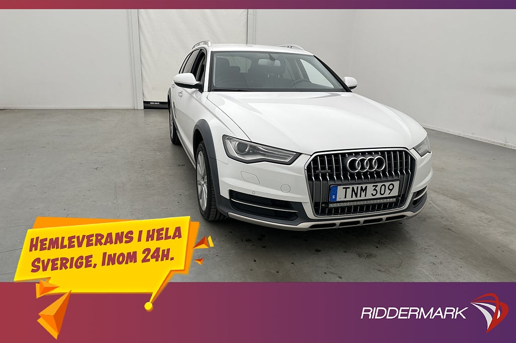 Audi A6 Allroad 3.0 BiTDI 320hk BOSE D-värm Drag Kamera Navi