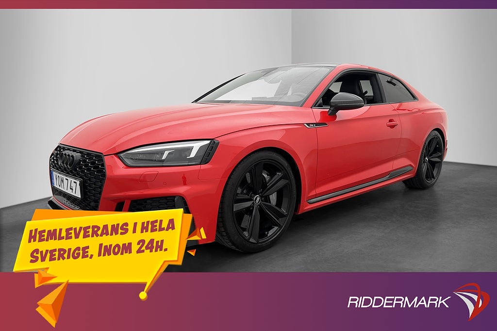 Audi RS5 Coupé Q 450hk Keramiska B&O HUD Massage Kolfiber