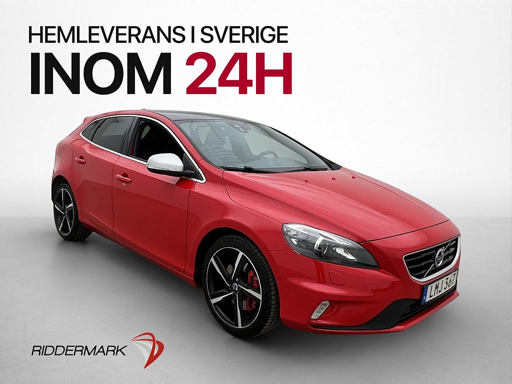 Volvo V40 D4 190hk R-Design Värmare Kamera Drag VÄLSERVAD
